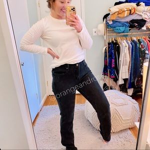 Levi’s Black 505 Straight Leg Jeans High Waisted Cute Basic Curvy 10 30